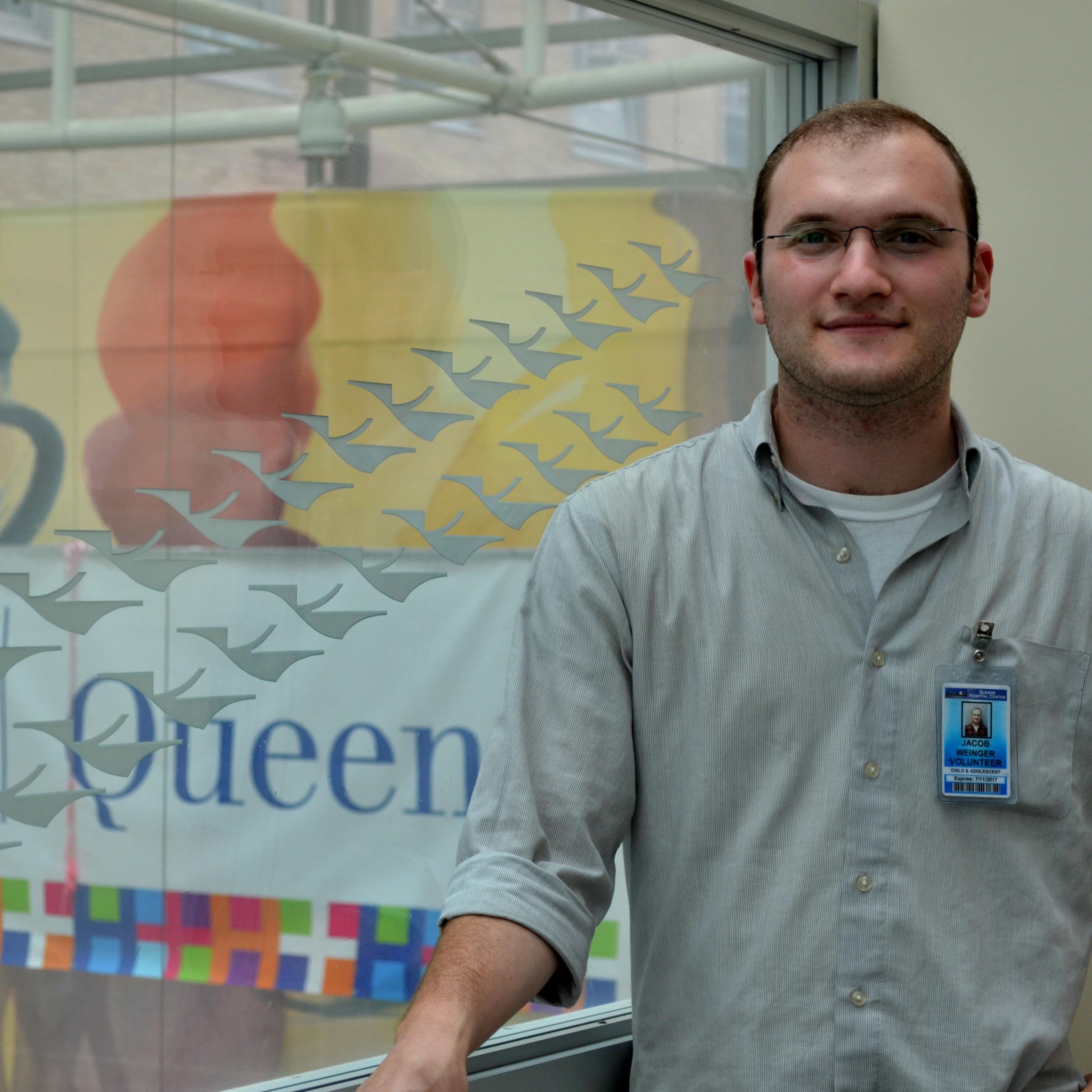 Jacob (Moshe) Weinger at his summer internship at Queens Hospital Center, Department of Child and Adolescent Psychiatry