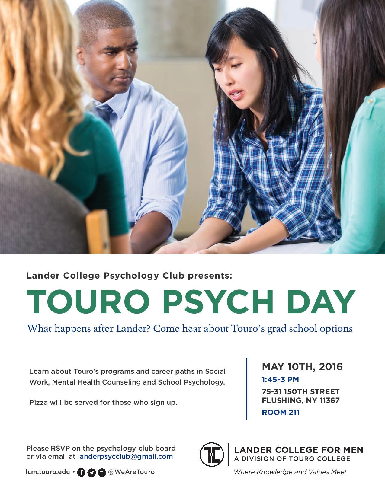 Touro Psych Day | Lander College for Men | Touro College