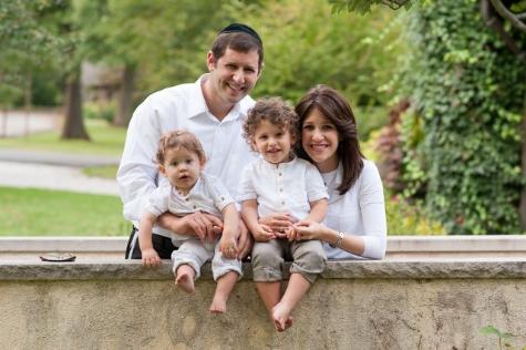 Moshe and Rivky Alpert, with their sons Mordechai and Yosef
