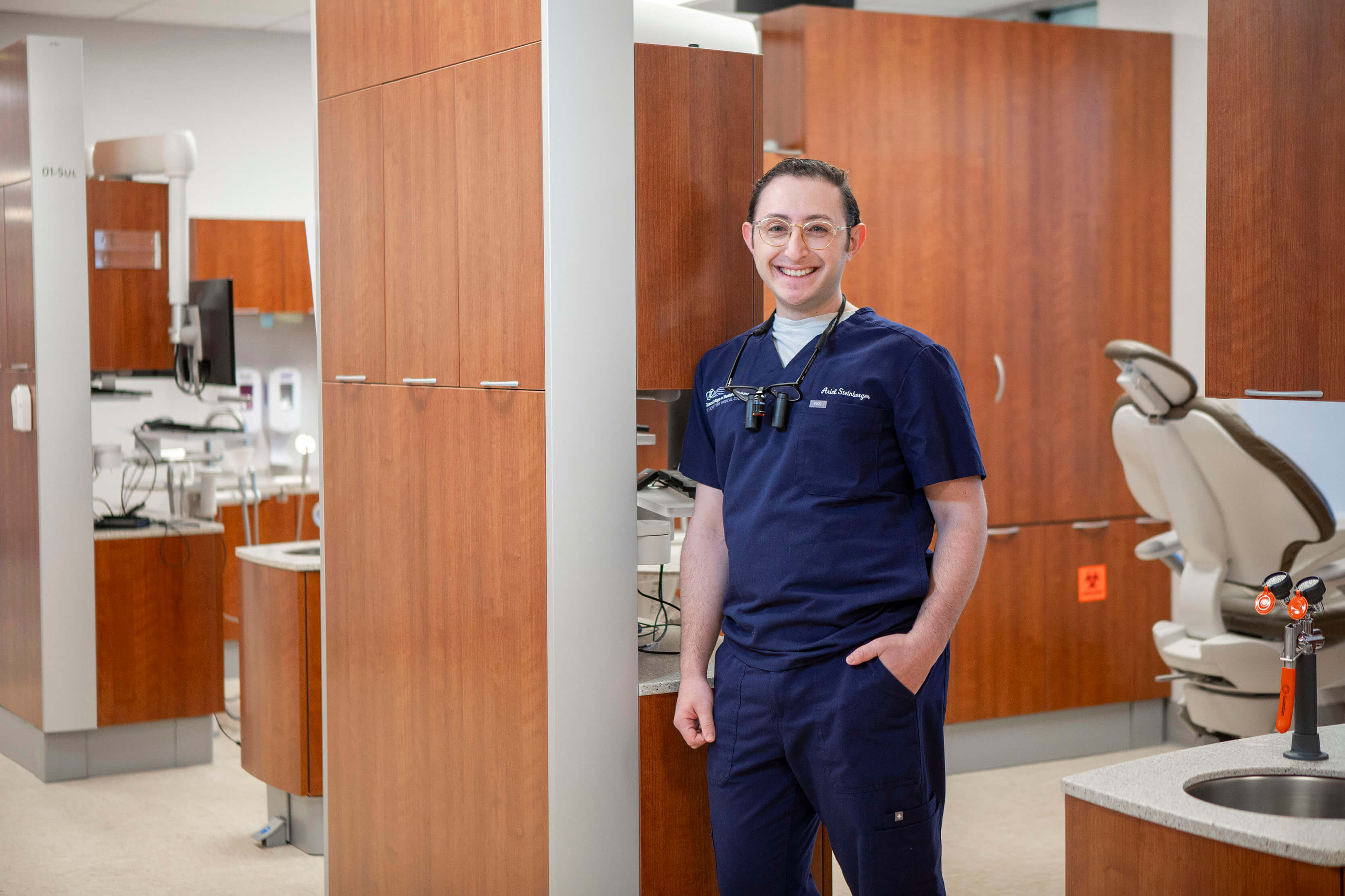 Ariel Steinberger, an alum of Lander College for Men and a fourth year student at Touro College of Dental Medicine.