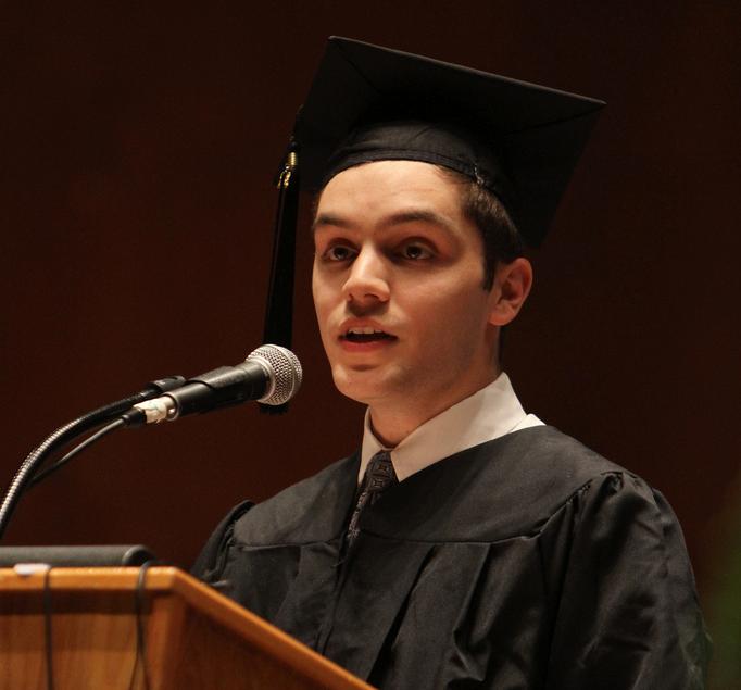 Mendy Friedman of West Rogers Park in Chicago was named the valedictorian of Lander College for Men and spoke at the Lander College commencement exercises at Avery Fisher Hall on May 26th.