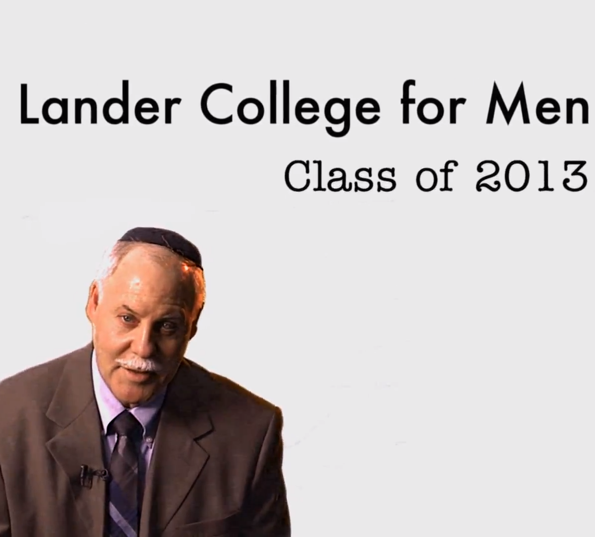 Lander College for Men faculty, staff and rebbeim send off the class of 2013